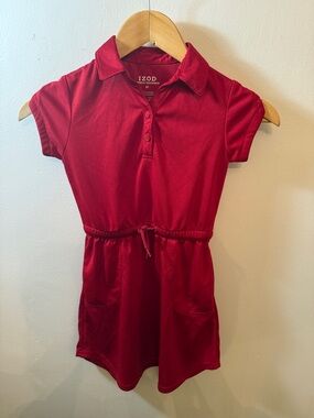 Izod Approved Schoolwear uniform Dress red girls size 6x